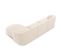 Canapé D'angle Droit "miley", 4 Places, Beige Clair, Tissu Chenille