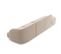 Canapé Gauche "miley", 4 Places, Beige, Tissu Chenille