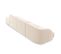 Canapé Droit "miley", 4 Places, Beige Clair, Tissu Chenille