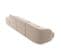 Canapé Droit "miley", 4 Places, Beige, Tissu Chenille