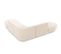 Canapé D'angle Symétrique "miley", 5 Places, Beige Clair, Tissu Chenille