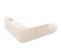 Canapé D'angle Gauche "miley", 6 Places, Beige Clair, Tissu Chenille