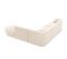 Canapé D'angle Droit "miley", 6 Places, Beige Clair, Tissu Chenille