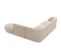 Canapé D'angle Droit "miley", 6 Places, Beige, Tissu Chenille