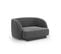 Fauteuil "miley", 1 Place, Gris, Velours