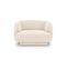 Fauteuil "miley", 1 Place, Beige Clair, Tissu Chenille