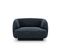 Fauteuil "miley", 1 Place, Bleu Roi, Tissu Chenille