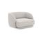 Fauteuil "miley", 1 Place, Gris Clair, Tissu Chenille