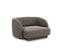 Fauteuil "miley", 1 Place, Gris, Tissu Chenille