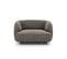 Fauteuil "miley", 1 Place, Gris, Tissu Chenille