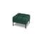 Pouf "karoo", 1 Place, Vert, Tissu Structurel