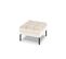 Pouf "karoo", 1 Place, Beige Clair, Velours