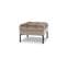 Pouf "karoo", 1 Place, Beige Clair, Velours