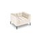 Fauteuil "karoo", 1 Place, Beige Clair, Velours