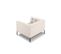 Fauteuil "karoo", 1 Place, Beige Clair, Tissu Structurel