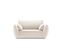 Fauteuil "kaelle", 1 Place, Beige Clair, Velours