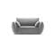 Fauteuil "kaelle", 1 Place, Gris, Velours