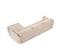 Canapé D'angle Droit "kaelle", 4 Places, Beige, Tissu Chenille