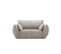 Fauteuil "kaelle", 1 Place, Gris Clair, Tissu Chenille