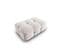 Pouf "kendal", 1 Place, Gris Clair, Velours