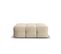 Pouf "kendal", 1 Place, Beige Clair, Velours