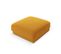 Pouf "miley", 1 Place, Jaune, Velours