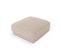 Pouf "miley", 1 Place, Beige, Tissu Chenille