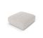 Pouf "miley", 1 Place, Gris Clair, Tissu Chenille