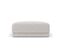 Pouf "miley", 1 Place, Gris Clair, Tissu Chenille