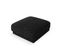 Pouf "miley", 1 Place, Noir, Tissu Chenille