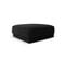 Pouf "miley", 1 Place, Noir, Tissu Chenille