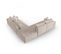 Canapé D'angle Symétrique Modulable "mike", 7 Places, Beige, Tissu Structurel