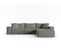 Canapé D'angle Droit Modulable "mike", 5 Places, Gris, Tissu Structurel