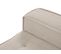 Canapé D'angle Droit Modulable "mike", 5 Places, Beige, Tissu Structurel