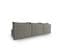 Canapé Modulable "mike", 5 Places, Gris, Tissu Structurel