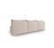 Canapé Modulable "mike", 5 Places, Beige, Tissu Structurel