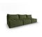 Canapé Modulable "mike", 5 Places, Vert, Tissu Structurel