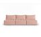 Canapé Modulable "mike", 5 Places, Rose, Tissu Structurel