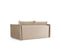 Canapé Convertible "agate", 3 Places, Beige, Velours