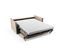 Canapé Convertible "agate", 3 Places, Beige, Velours