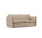 Canapé Convertible "agate", 3 Places, Beige, Velours