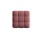 Pouf "bellis", 1 Place, Rose, Velours