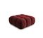 Pouf "bellis", 1 Place, Rouge Foncé, Velours