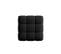 Pouf "bellis", 1 Place, Noir, Velours