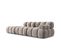 Canapé Modulable Gauche "bellis", 4 Places, Beige, Velours