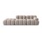 Canapé Modulable Gauche "bellis", 4 Places, Beige, Velours