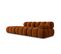 Canapé Modulable Gauche "bellis", 4 Places, Terracotta, Velours