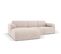 Canapé D'angle Gauche "molino", 4 Places, Beige, Tissu Chenille