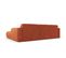 Canapé D'angle Droit "molino", 4 Places, Terracotta, Tissu Chenille