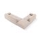 Canapé D'angle Gauche "molino", 6 Places, Beige, Tissu Chenille